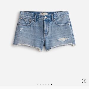 Madewell Blue Jean Shorts Distressed Boyfriend Fit